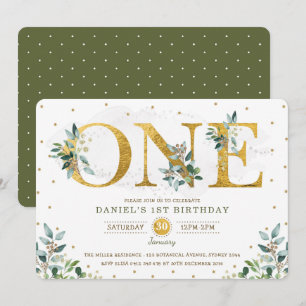 Invitación Fiesta de Nacimiento 1.ᵉʳ 1 de Botánico