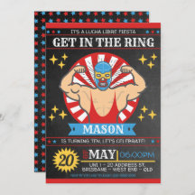 Fiesta de natalidad mexicana lucha libre