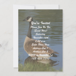 Invitación Fiesta de Naturaleza de Arte Goose de Canadá