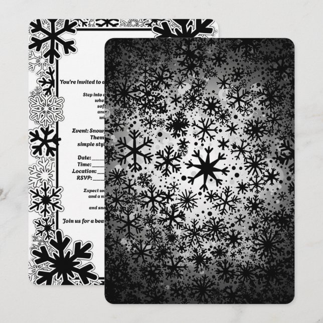 Invitación Fiesta de Navidad (Anverso / Reverso)