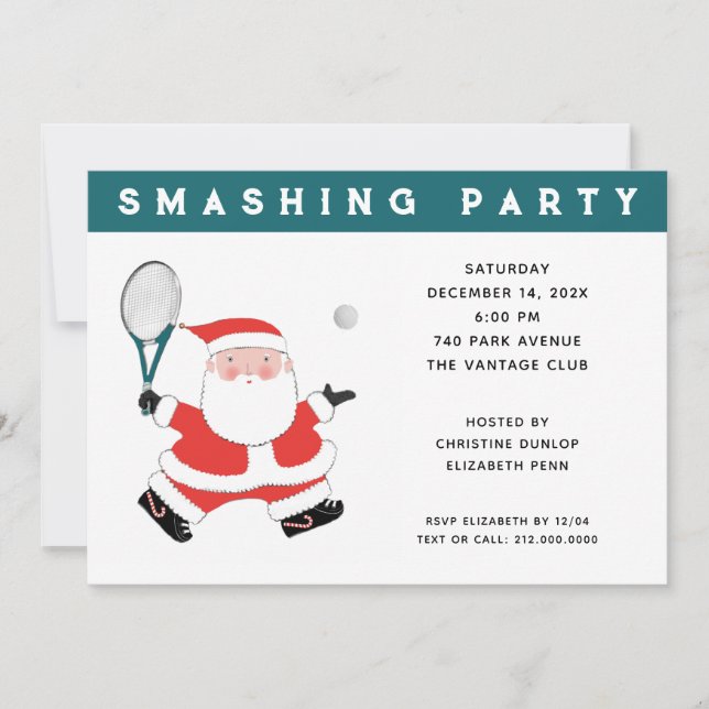 Invitación Fiesta de Navidad (Anverso)