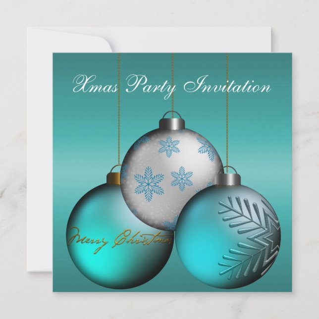 Invitación Fiesta de Navidad (Anverso)
