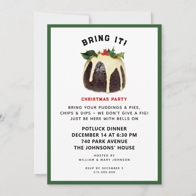 Invitación Fiesta de Navidad (Anverso)