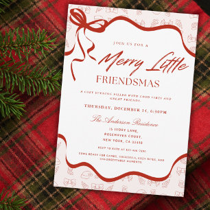 Invitación Fiesta de Navidad Amigosmas Mágica y Alegre