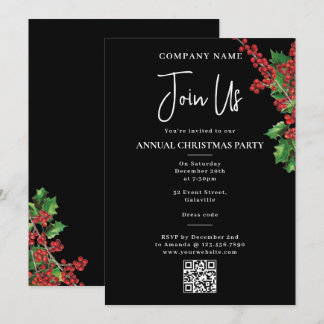 Invitación Fiesta de Navidad anual de la oficina corporativa
