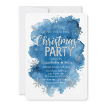 Fiesta de Navidad Azul