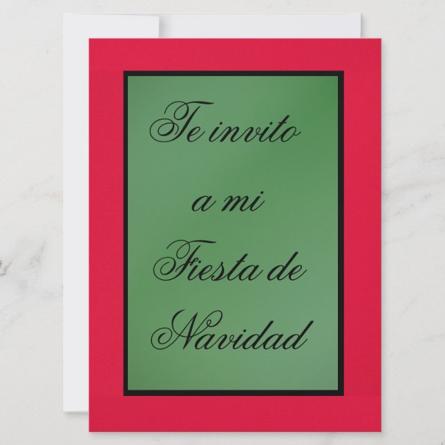 Invitación - Fiesta de Navidad - Colores de México (Anverso)