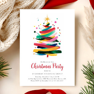Invitación Fiesta de Navidad Colorida
