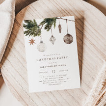 Fiesta de Navidad con Adornos Neutros