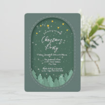 Fiesta de Navidad con bosque de hoja perenne inver