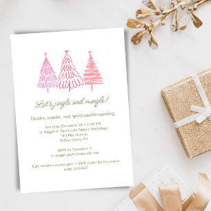 Invitación Fiesta de Navidad con Dibujo Único y Caprichoso