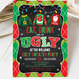 Invitación Fiesta de Navidad con Jersey Feo