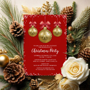 Invitación Fiesta de Navidad Corporativa Empresarial