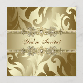 Invitación Fiesta de Navidad Corporativa Gold