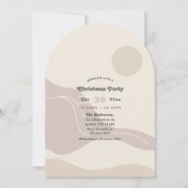 Invitación Fiesta de Navidad de Arquitectura Moderna Abstract