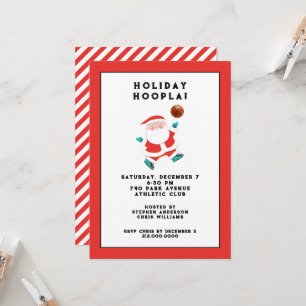 Invitación Fiesta de Navidad de Baloncesto