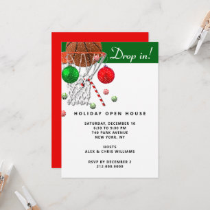 Invitación Fiesta de Navidad de Basketball