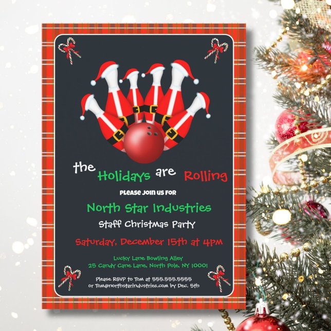 Invitación Fiesta de Navidad de Bolos (Subido por el creador)