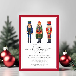 Invitación Fiesta de Navidad de Cascanueces Adorable