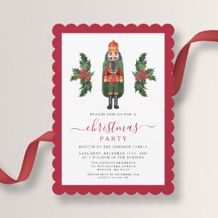 Invitación Fiesta de Navidad de Cascanueces Lindo Festivo