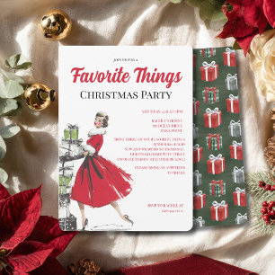 Invitación Fiesta de Navidad de Cosas Favoritas