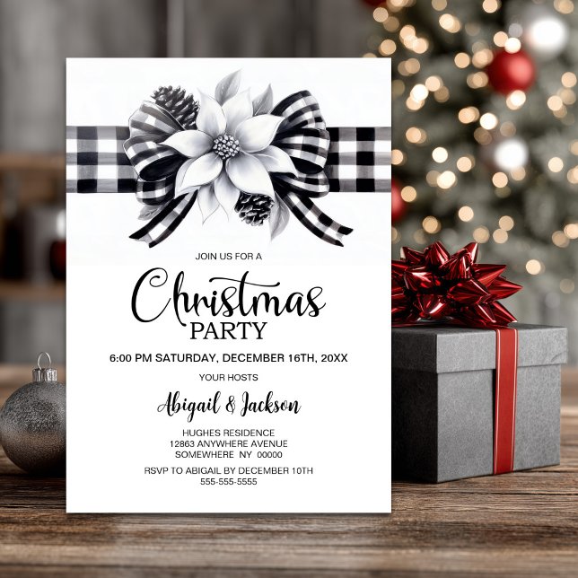 Invitación Fiesta de Navidad de Cuadro de Búfalo (Subido por el creador)
