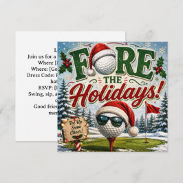 Invitación Fiesta de Navidad de Golf Vamos al Par 