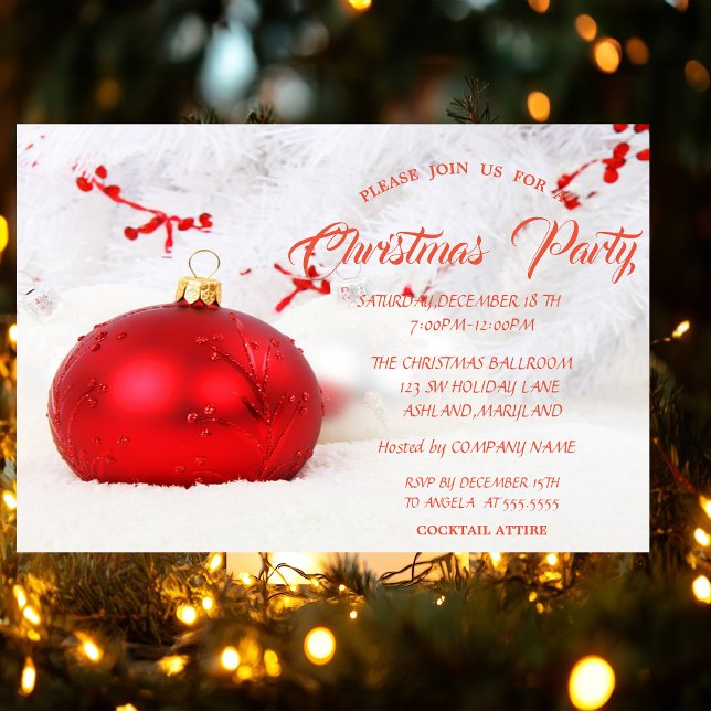 Invitación Fiesta de Navidad de la Compañía de Bolas de Navid (Subido por el creador)
