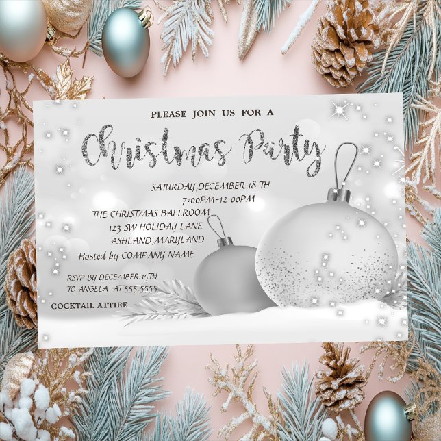Invitación Fiesta de Navidad de la Compañía de Bolas de Navid (Subido por el creador)