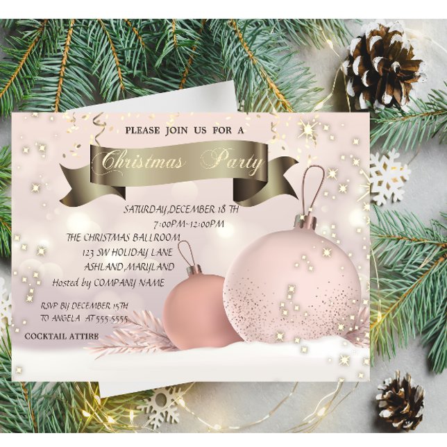 Invitación Fiesta de Navidad de la Compañía de Bolas de Navid (Subido por el creador)