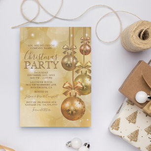 Invitación Fiesta de Navidad de la Compañía de Negocios de Or