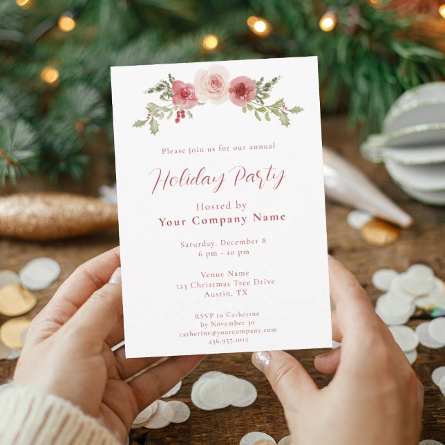 Invitación Fiesta de Navidad de la Compañía de Rosas y Acebo  (Subido por el creador)