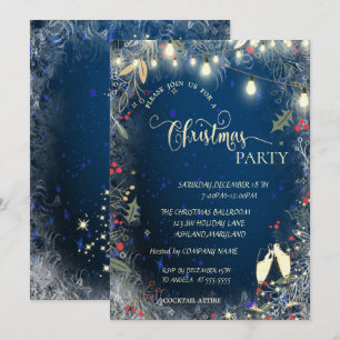 Invitación Fiesta de Navidad de la Compañía de Vidrio y Luces