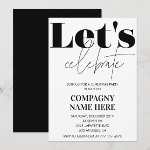 Invitación Fiesta de Navidad de la Compañía Negra Celebremos