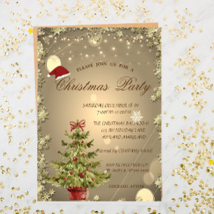 Invitación Fiesta de Navidad de la empresa Árbol de Navidad,