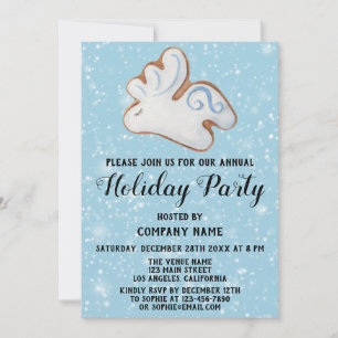 Invitación Fiesta de Navidad de la empresa de galletas de ren