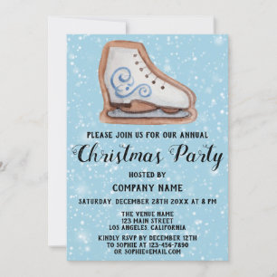 Invitación Fiesta de Navidad de la Empresa Galleta de Nieve A