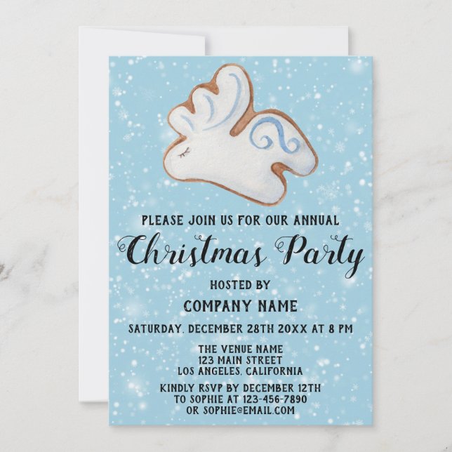 Invitación Fiesta de Navidad de la Empresa Reno Blanco (Anverso)