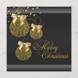 Invitación Fiesta de Navidad de Oro Negro
