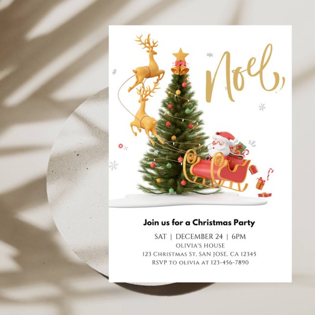 Invitación Fiesta de Navidad de Papá Noel (Subido por el creador)