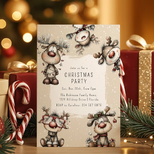 Invitación Fiesta de Navidad de Reno Caprichoso