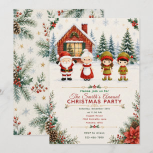 Invitación Fiesta de Navidad de Santa