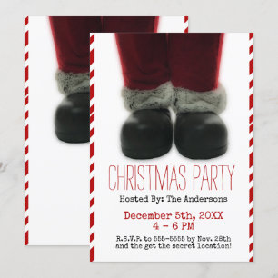 Invitación Fiesta de Navidad de Santa