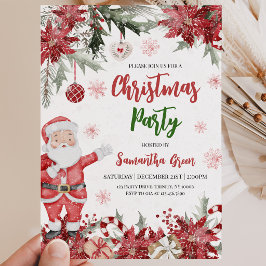 Invitación Fiesta de Navidad de Santa Claus