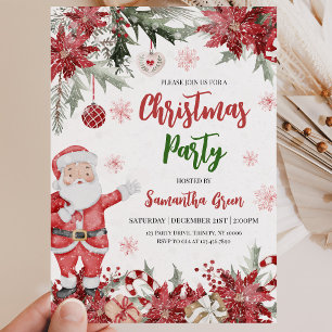 Invitación Fiesta de Navidad de Santa Claus