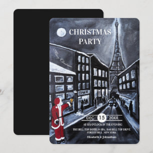 Invitación Fiesta de Navidad de Santa en París
