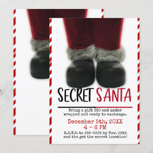 Invitación Fiesta de Navidad de Secret Santa