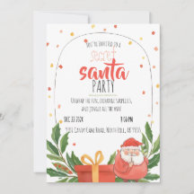 Fiesta de Navidad de Secret Santa con Acuarela