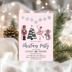 Invitación Fiesta de Navidad del Ballet Elegante Cascanueces