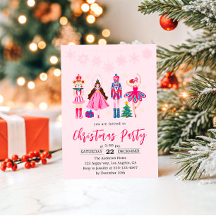Invitación Fiesta de Navidad del Ballet Elegante Cascanueces